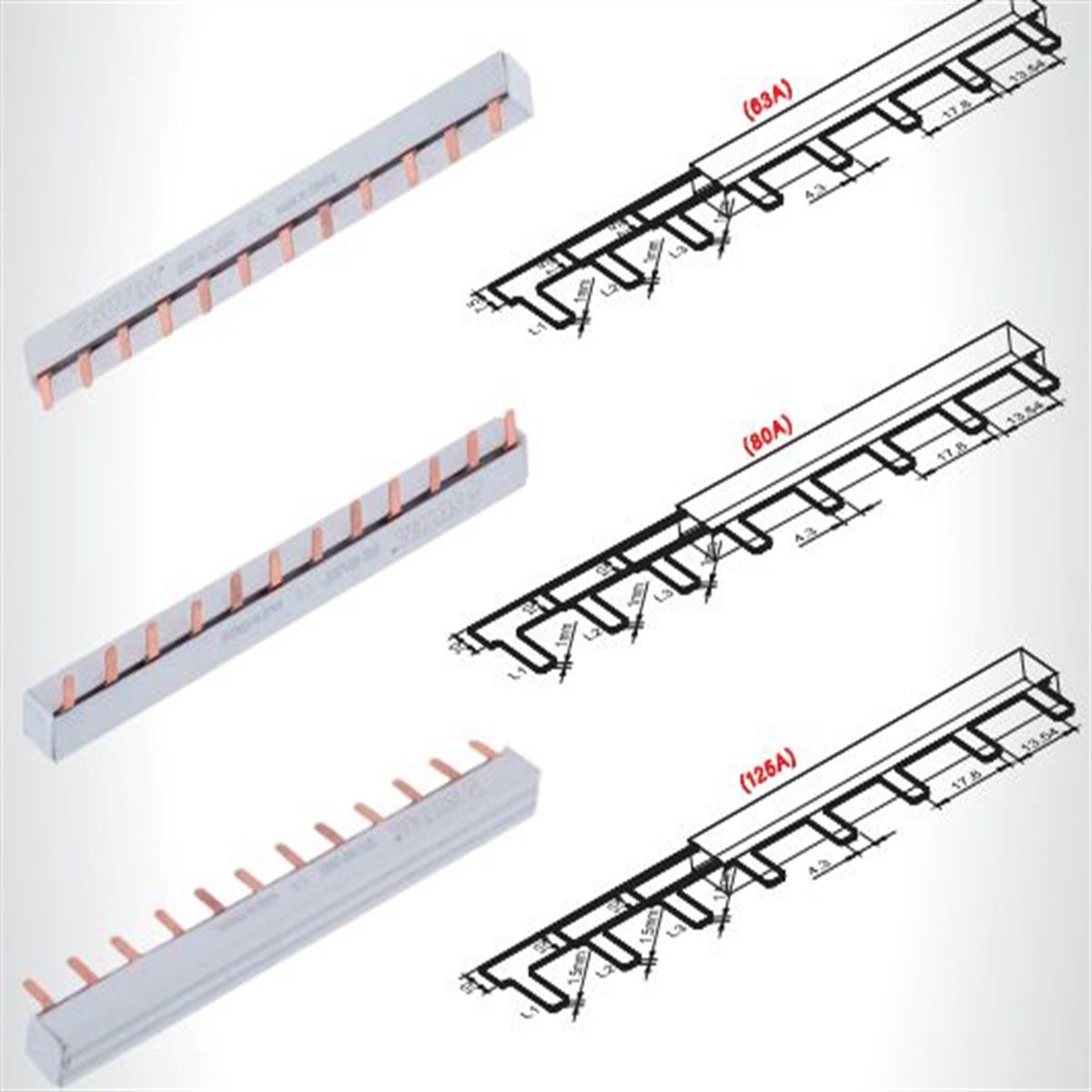 1 mm Elektrolitik Bakır 106 cm 63A 1